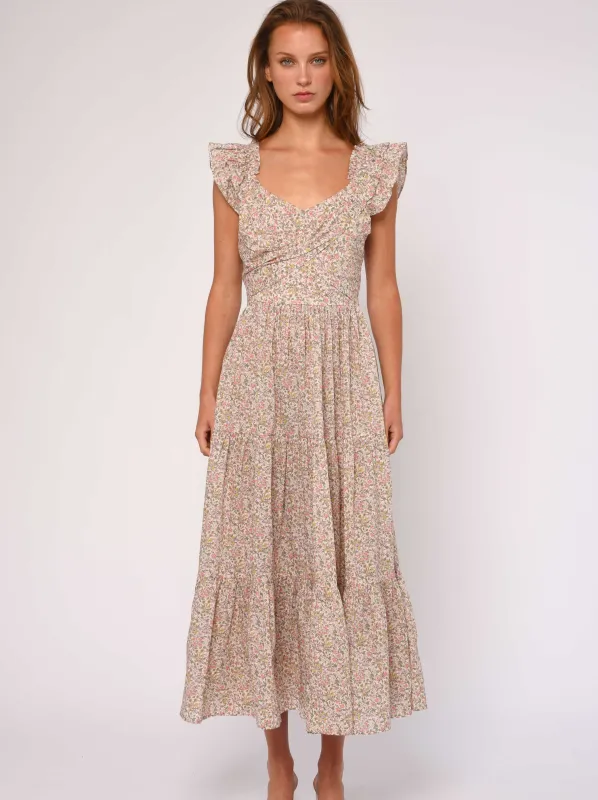 Mari Maxi Dress in Nazanin Liberty Print made by Love The Label