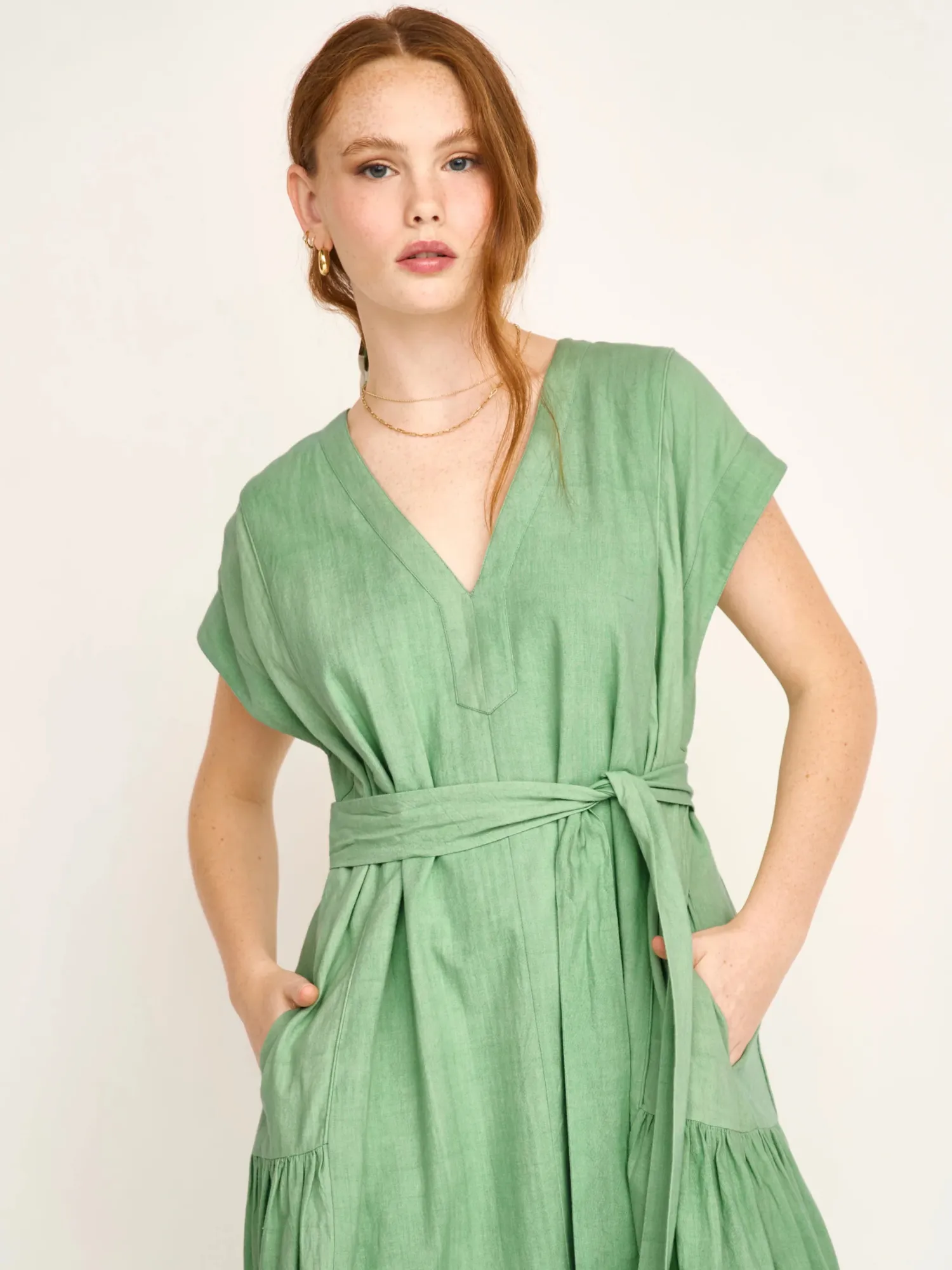 Oaxaca Dress in Mint sold by Beau & Ro product image thumbnail 2