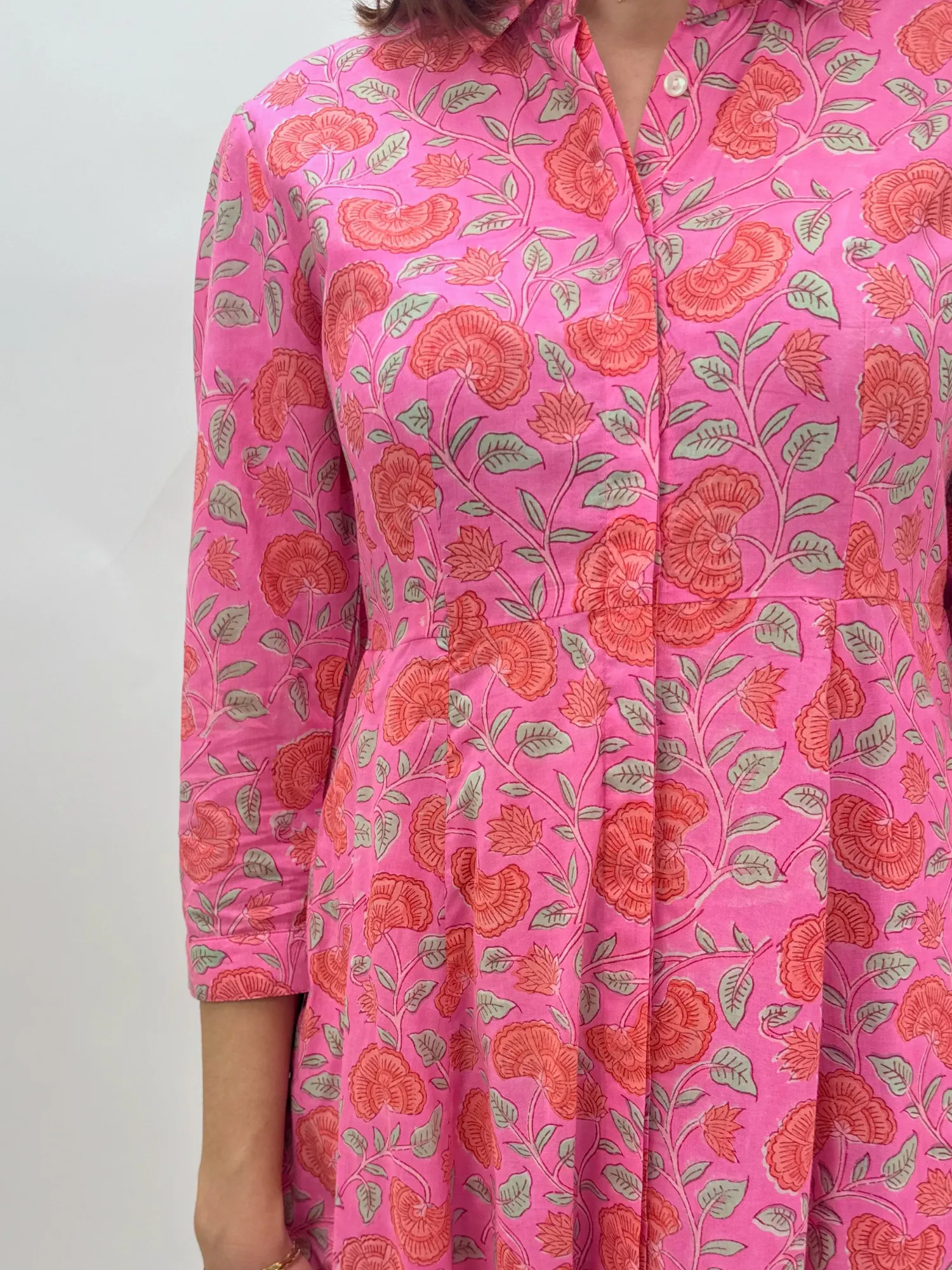 Pink Floral Print Maxi Dress sold by Beau & Ro product image thumbnail 4
