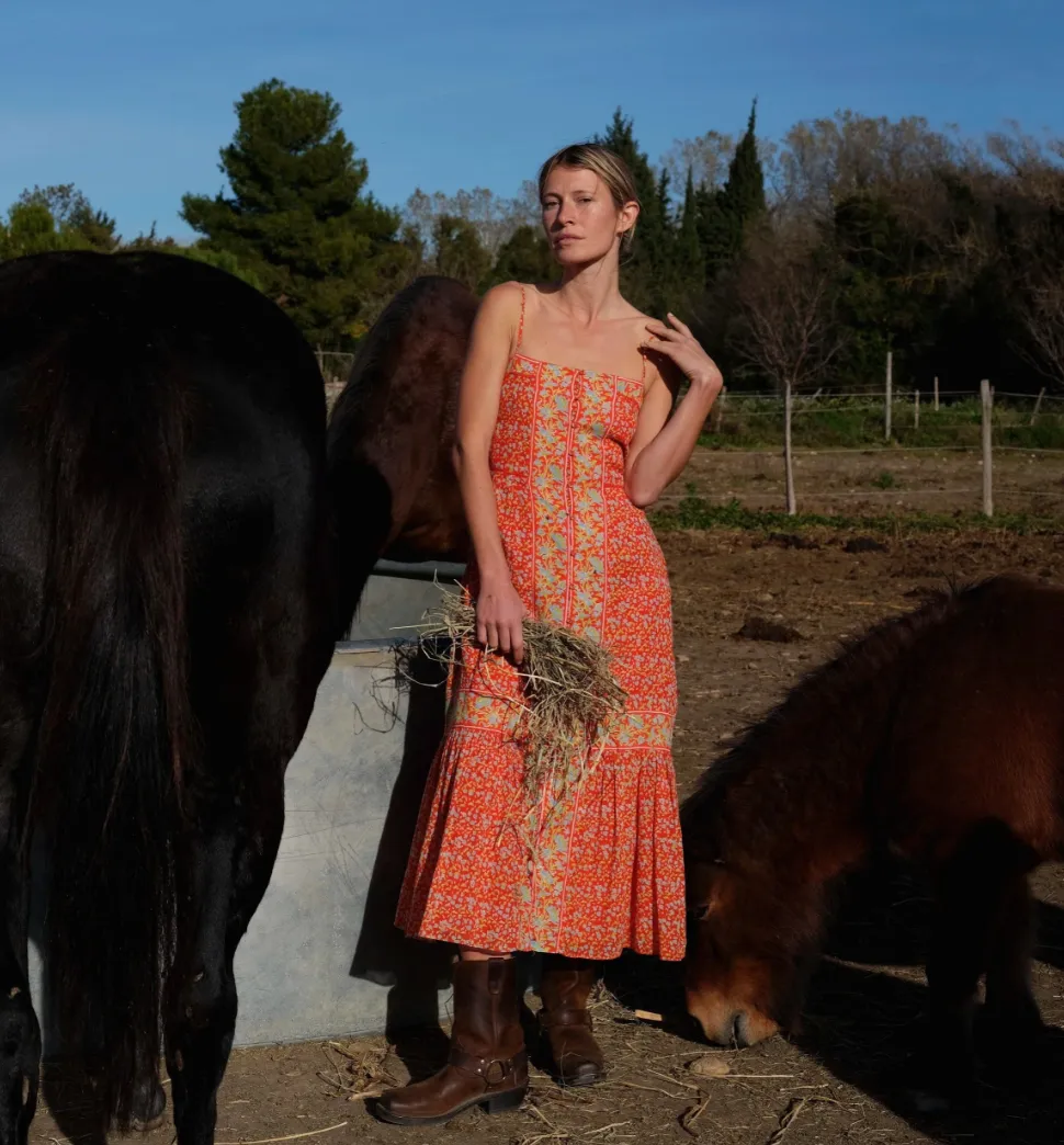 Miralani Midi Dress in Solara Print sold by Beau & Ro product image thumbnail 4