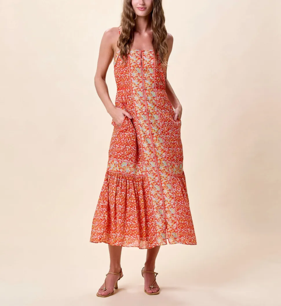 Miralani Midi Dress in Solara Print sold by Beau & Ro product image thumbnail 2