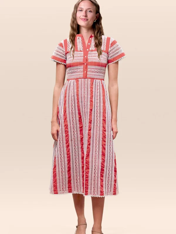 Soleil Dress in Paprika made by Cleobella