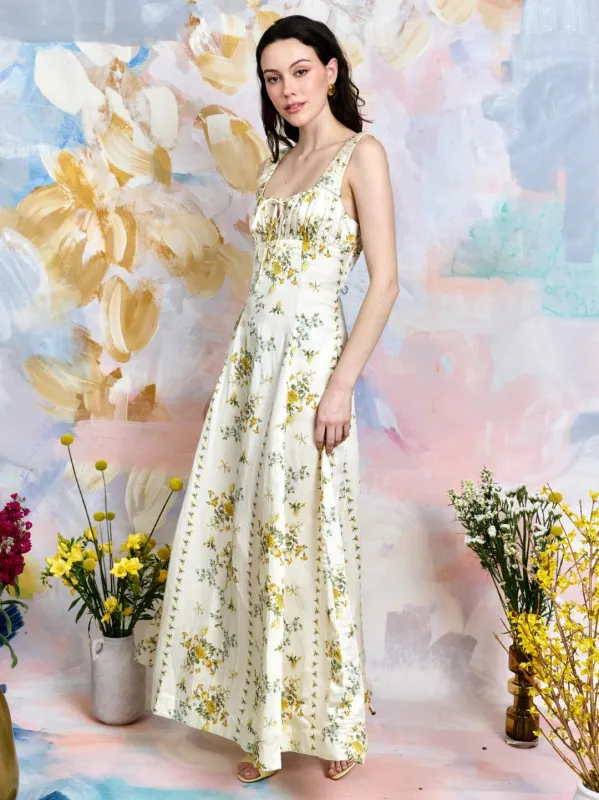 Adrianna Maxi Dress in Estelle Floral Print made by Love The Label