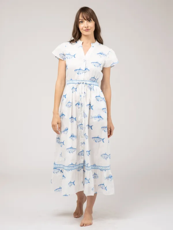 The Flutter Dress | White Fish made by Beau & Ro