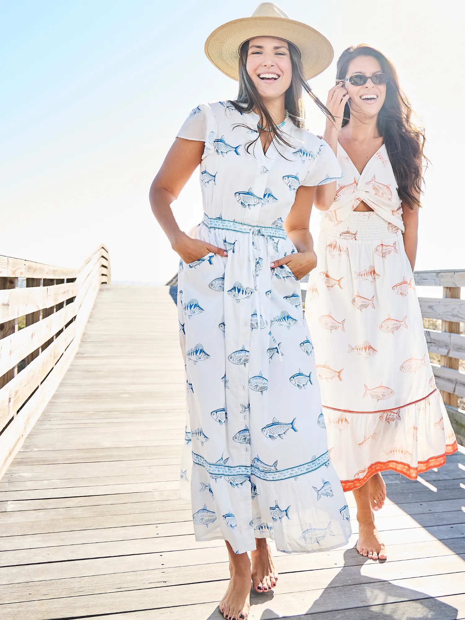 The Flutter Dress | White Fish sold by Beau & Ro product image thumbnail 2