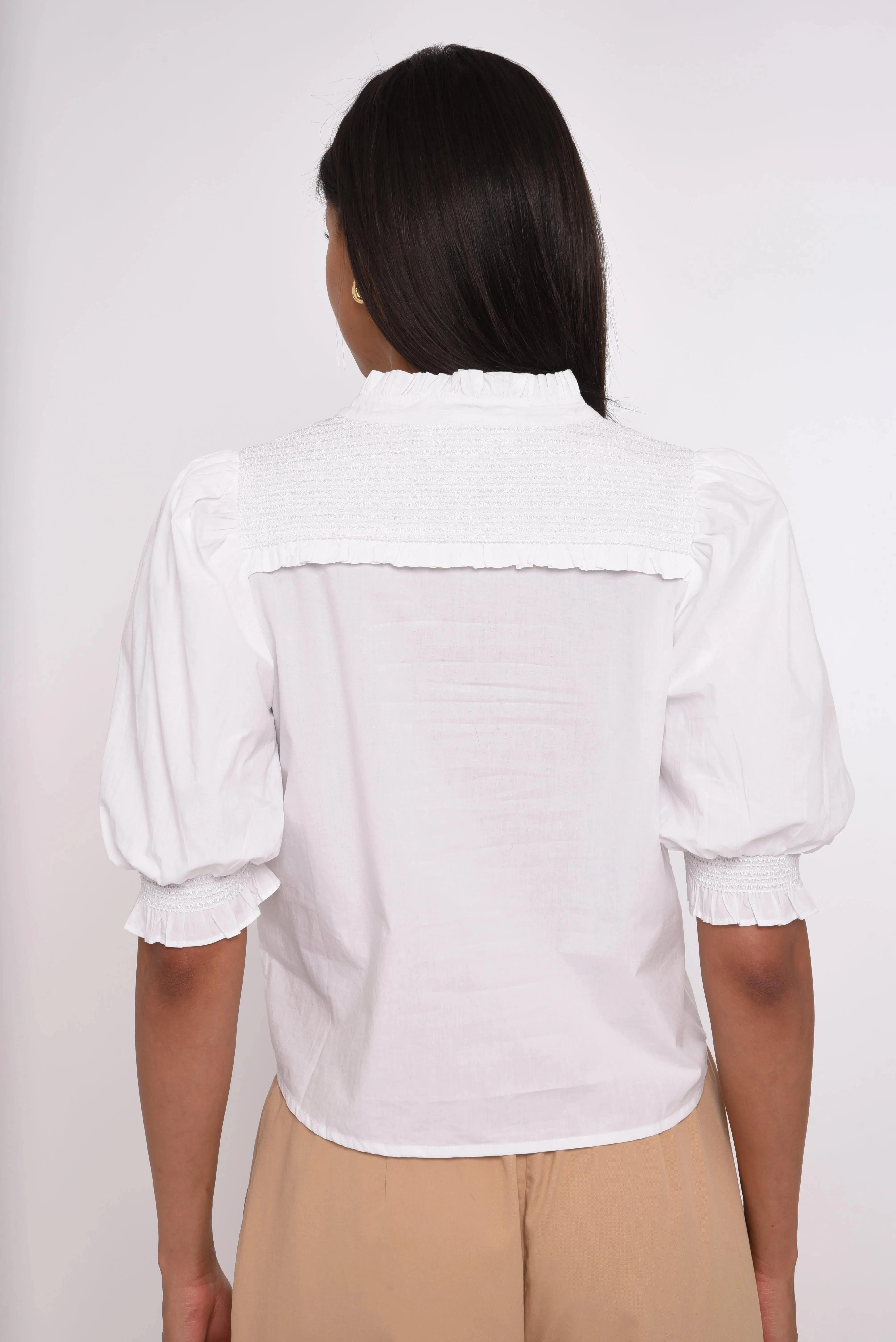Zinny Top in Bright White sold by Beau & Ro product image thumbnail 4