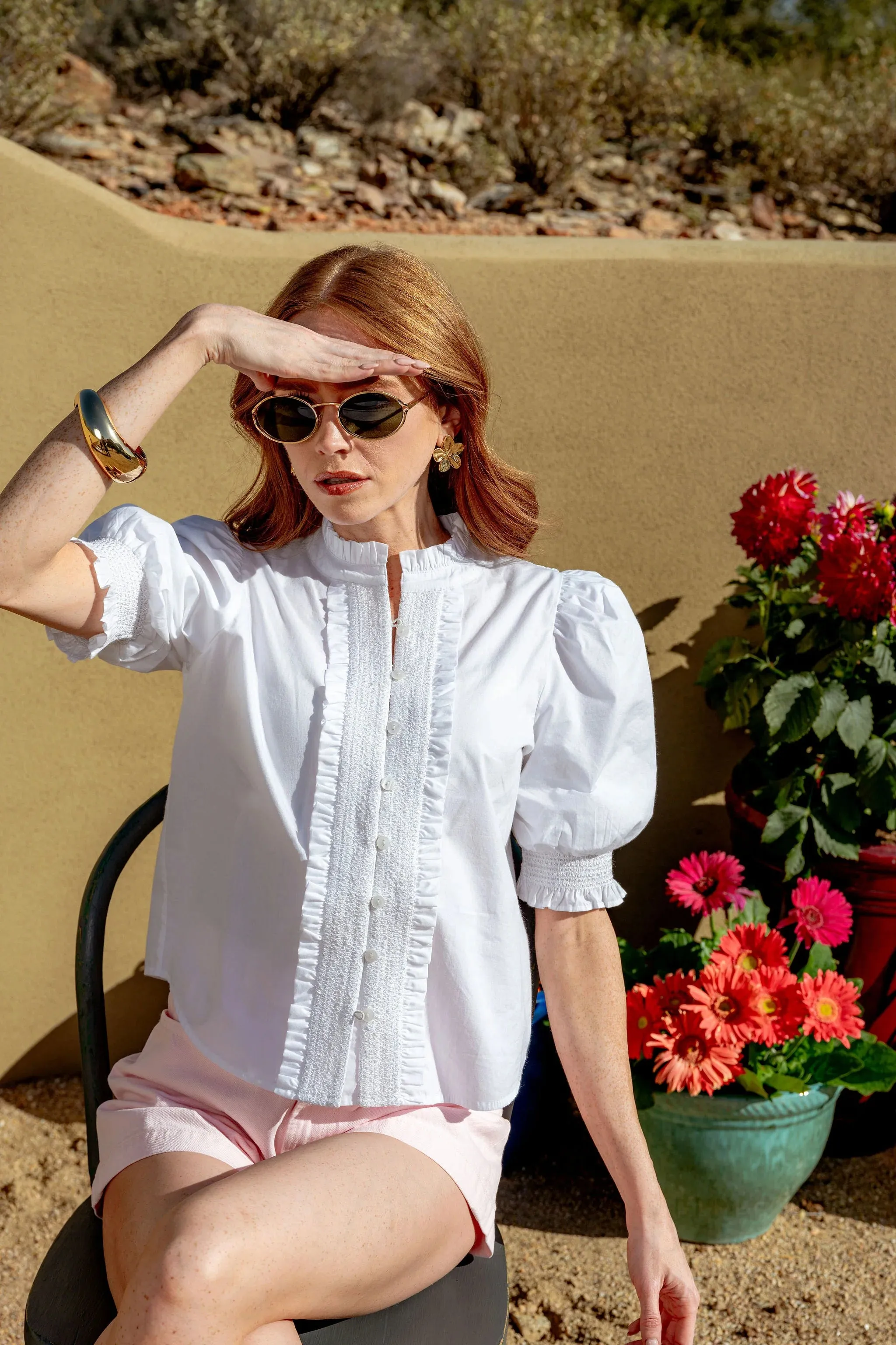 Zinny Top in Bright White sold by Beau & Ro product image thumbnail 2