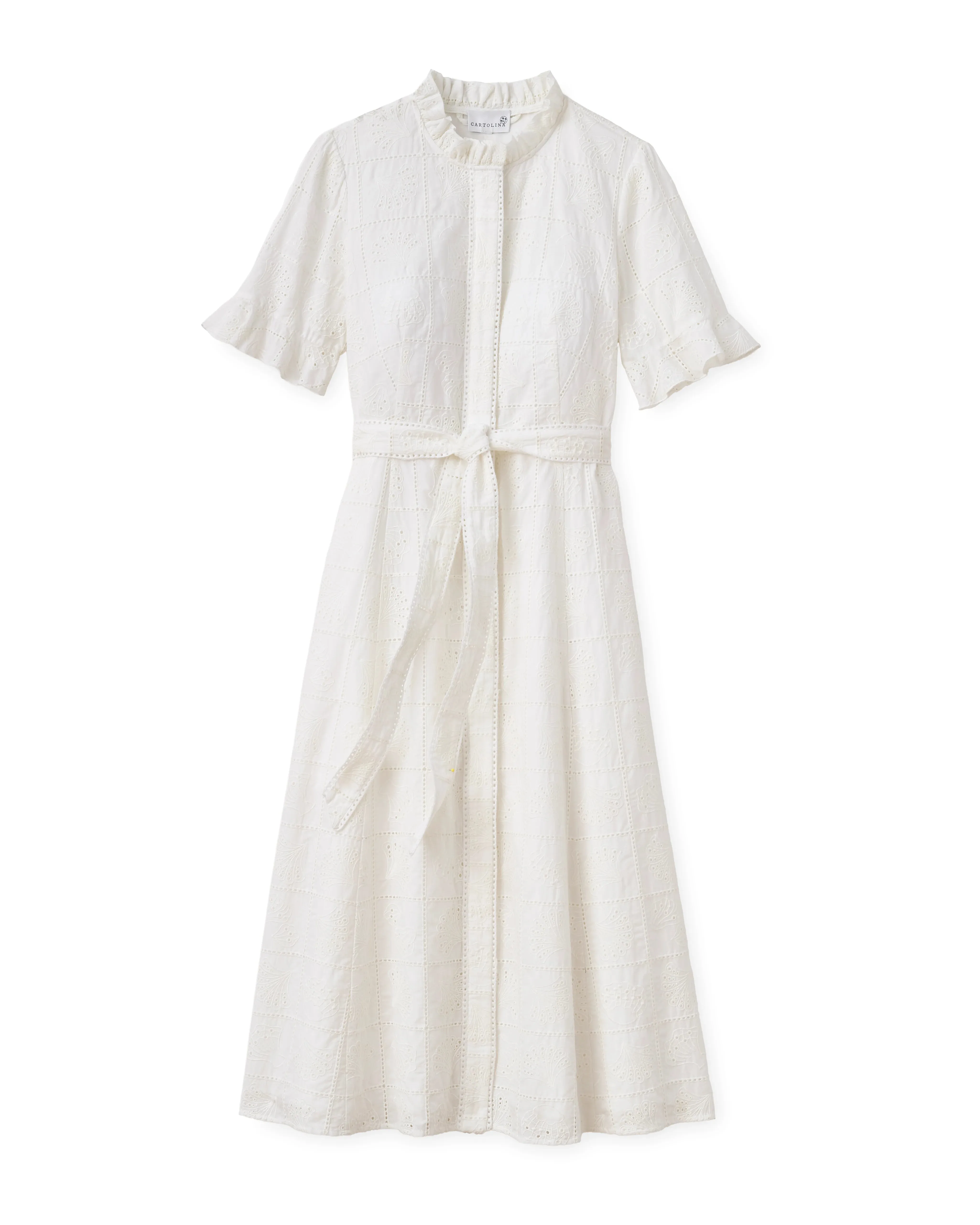 Aria Dress in Soft White sold by Beau & Ro product image thumbnail 4