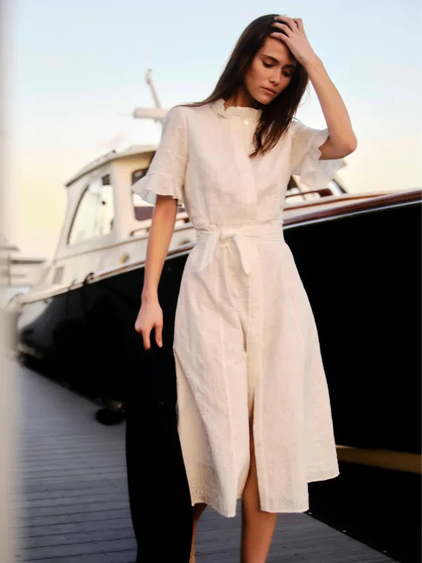 Aria Dress in Soft White made by Cartolina