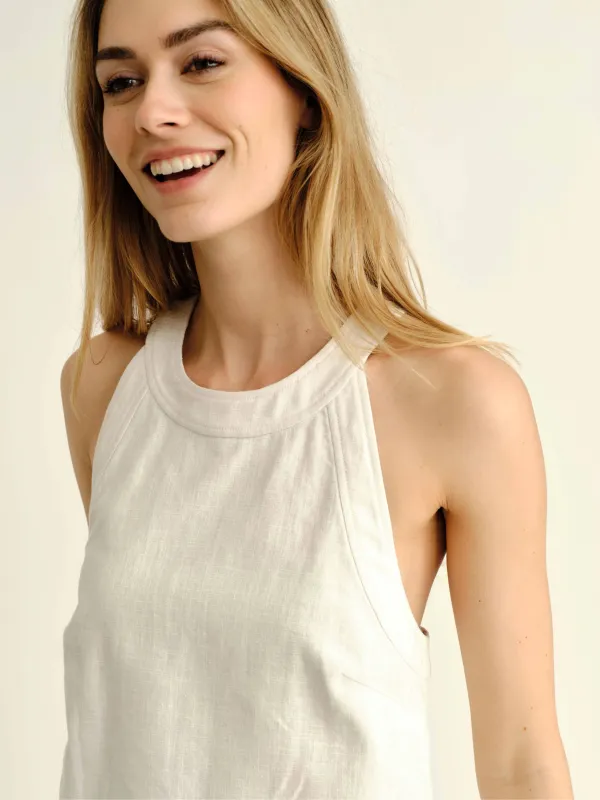 Brant Tank in Bright White made by Cartolina