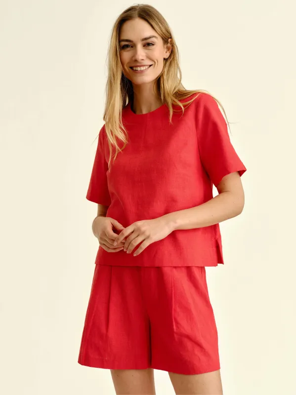 Chloe Top in Poppy made by Cartolina