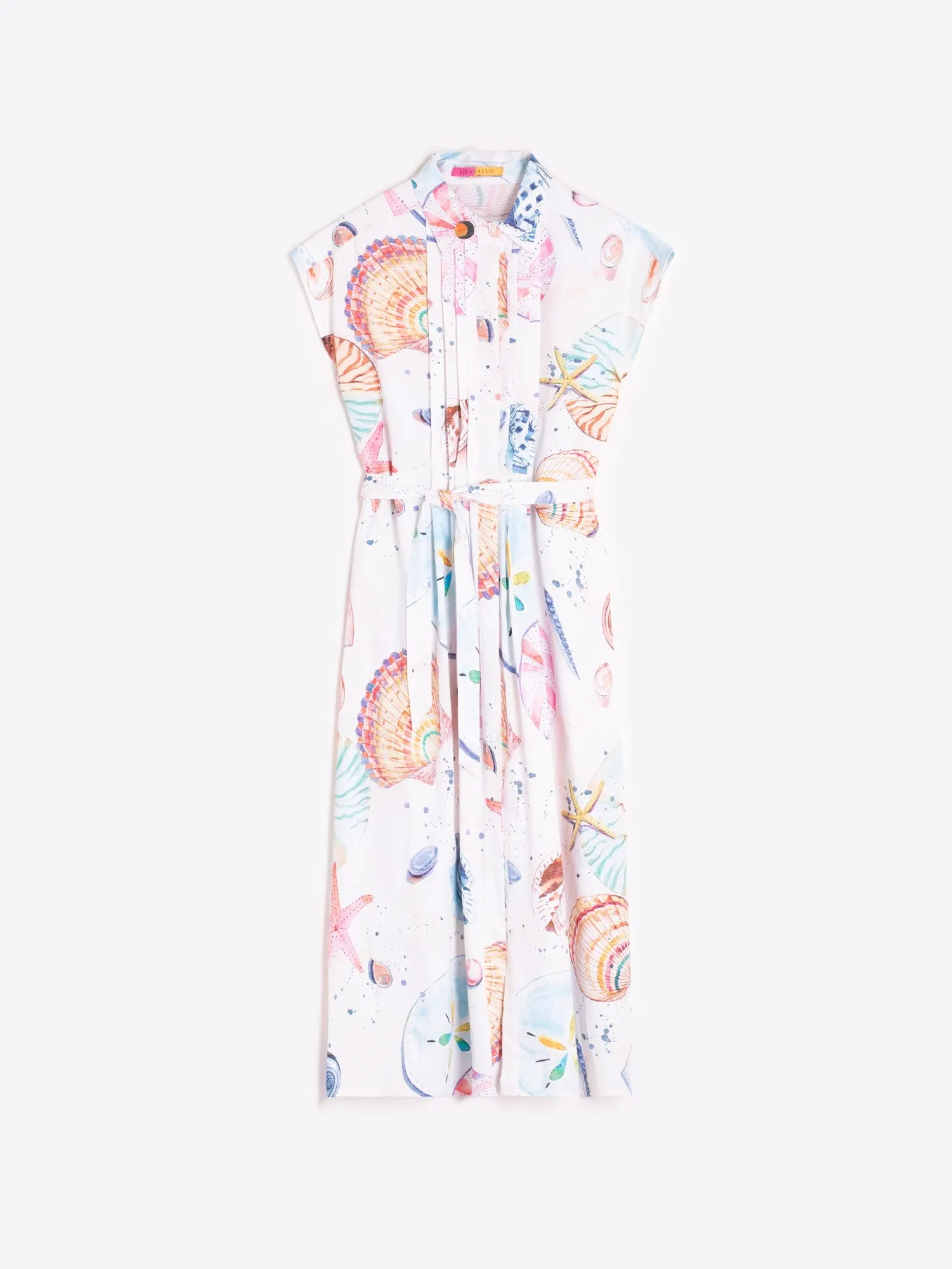 Shell Print Midi Dress sold by Beau & Ro product image thumbnail 3