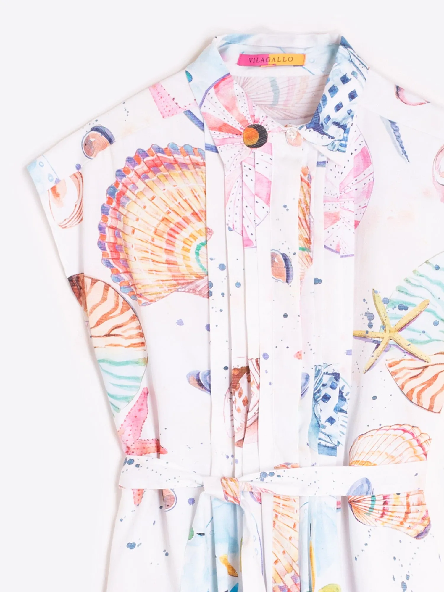 Shell Print Midi Dress sold by Beau & Ro product image thumbnail 4