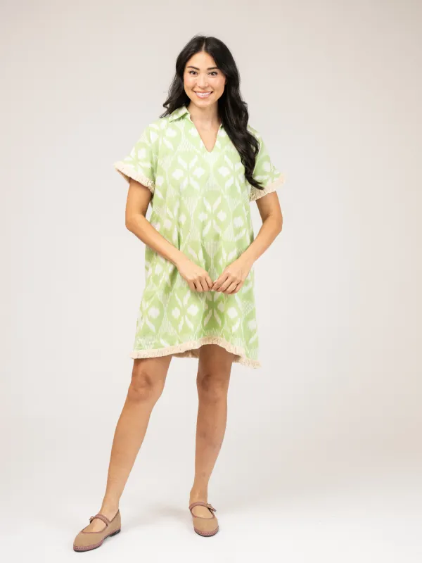 The Beach Tunic | Lime Ikat made by Beau & Ro