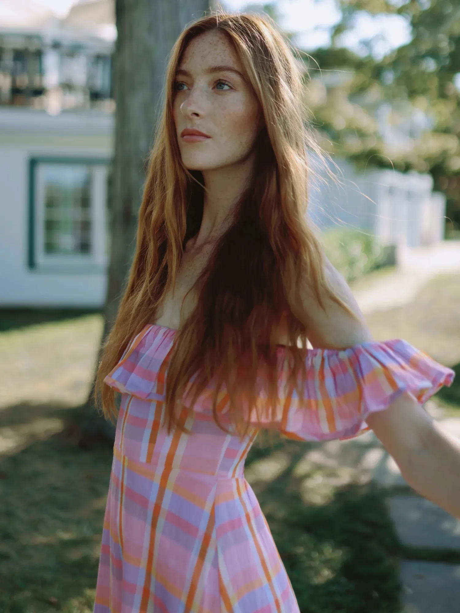 Parker Dress in Sherbet Plaid sold by Beau & Ro product image thumbnail 5