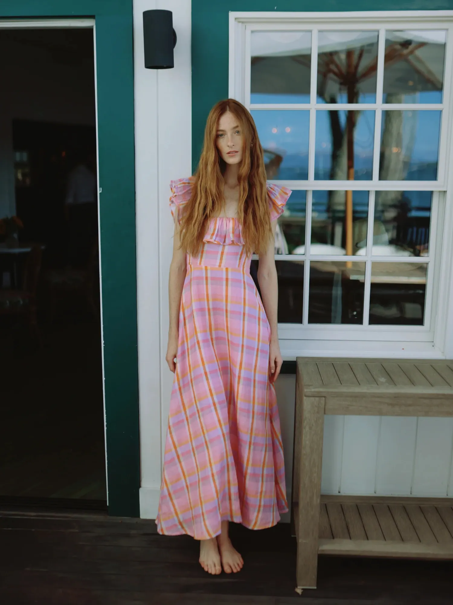 Parker Dress in Sherbet Plaid sold by Beau & Ro
