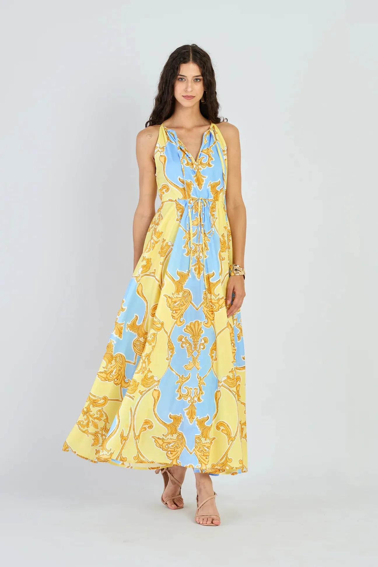 Marina Dress in Sirens Sky sold by Beau & Ro product image thumbnail 3