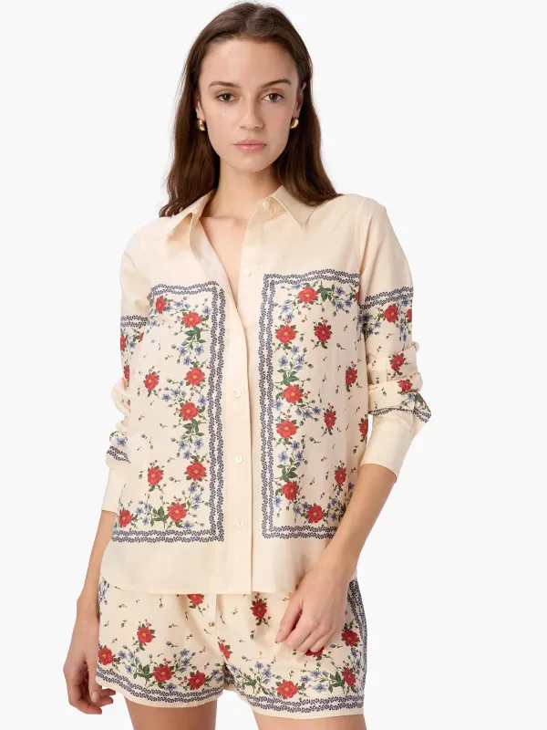 Rafella Silk Cotton Top in Heirloom Bandana made by CAMI