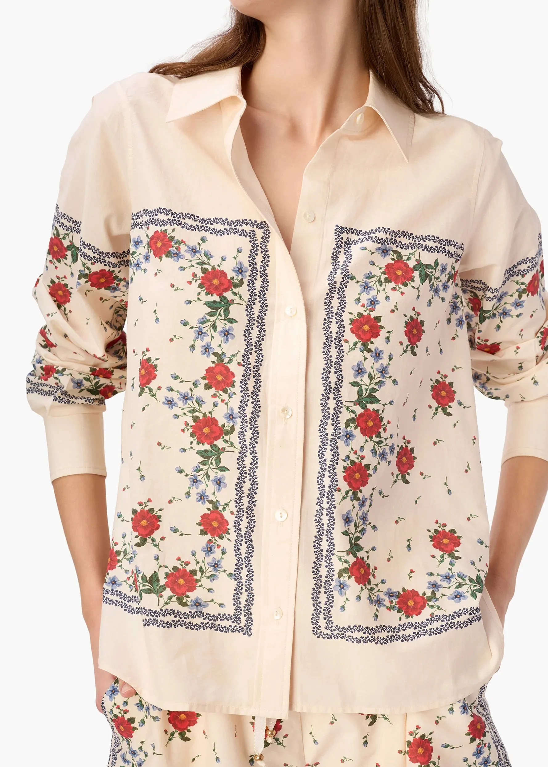 Rafella Silk Cotton Top in Heirloom Bandana sold by Beau & Ro product image thumbnail 3