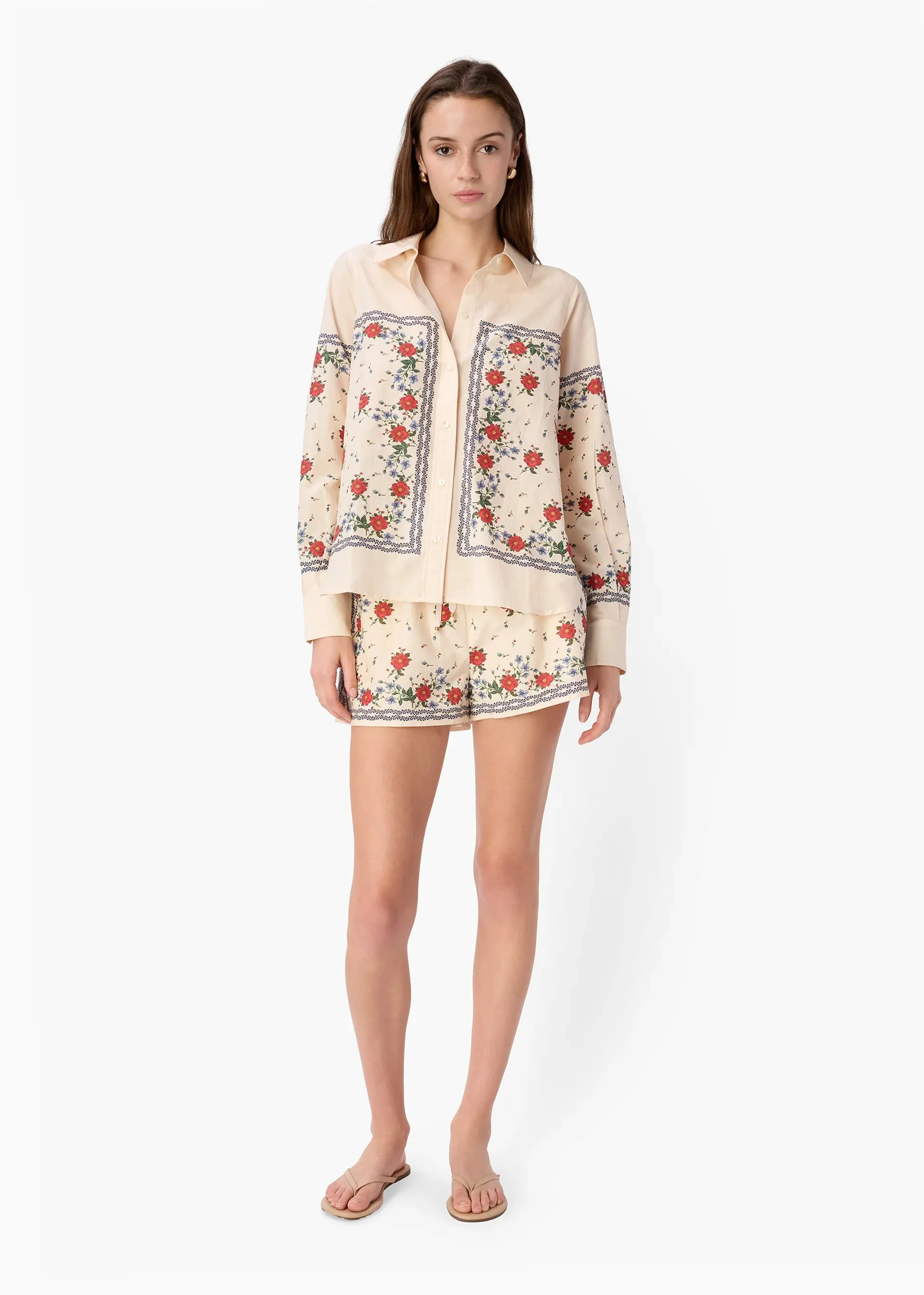 Rafella Silk Cotton Top in Heirloom Bandana sold by Beau & Ro product image thumbnail 4