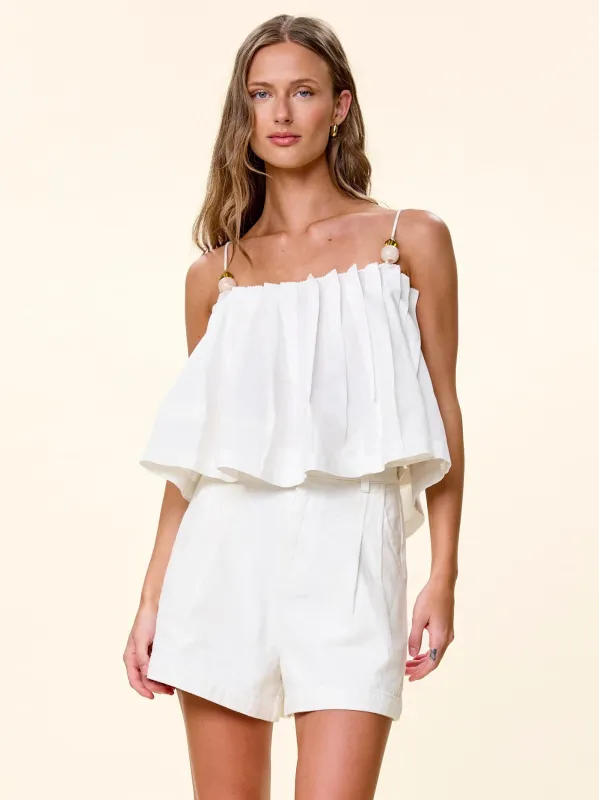 Martine Top in Ivory made by Cleobella