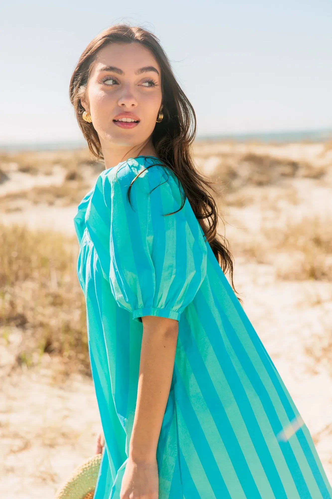 Day Dress in Surf Stripes sold by Beau & Ro product image thumbnail 4