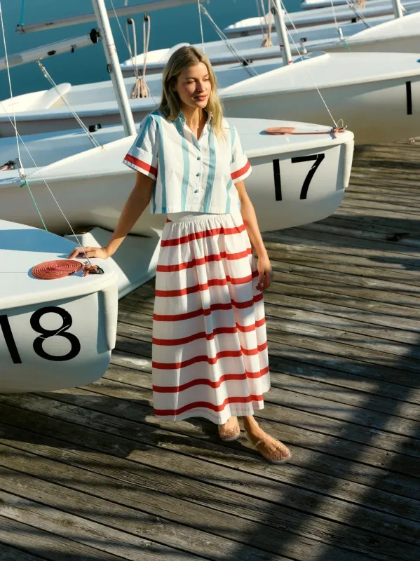 Kit Skirt in Beacon Stripes made by Olivia by Livro