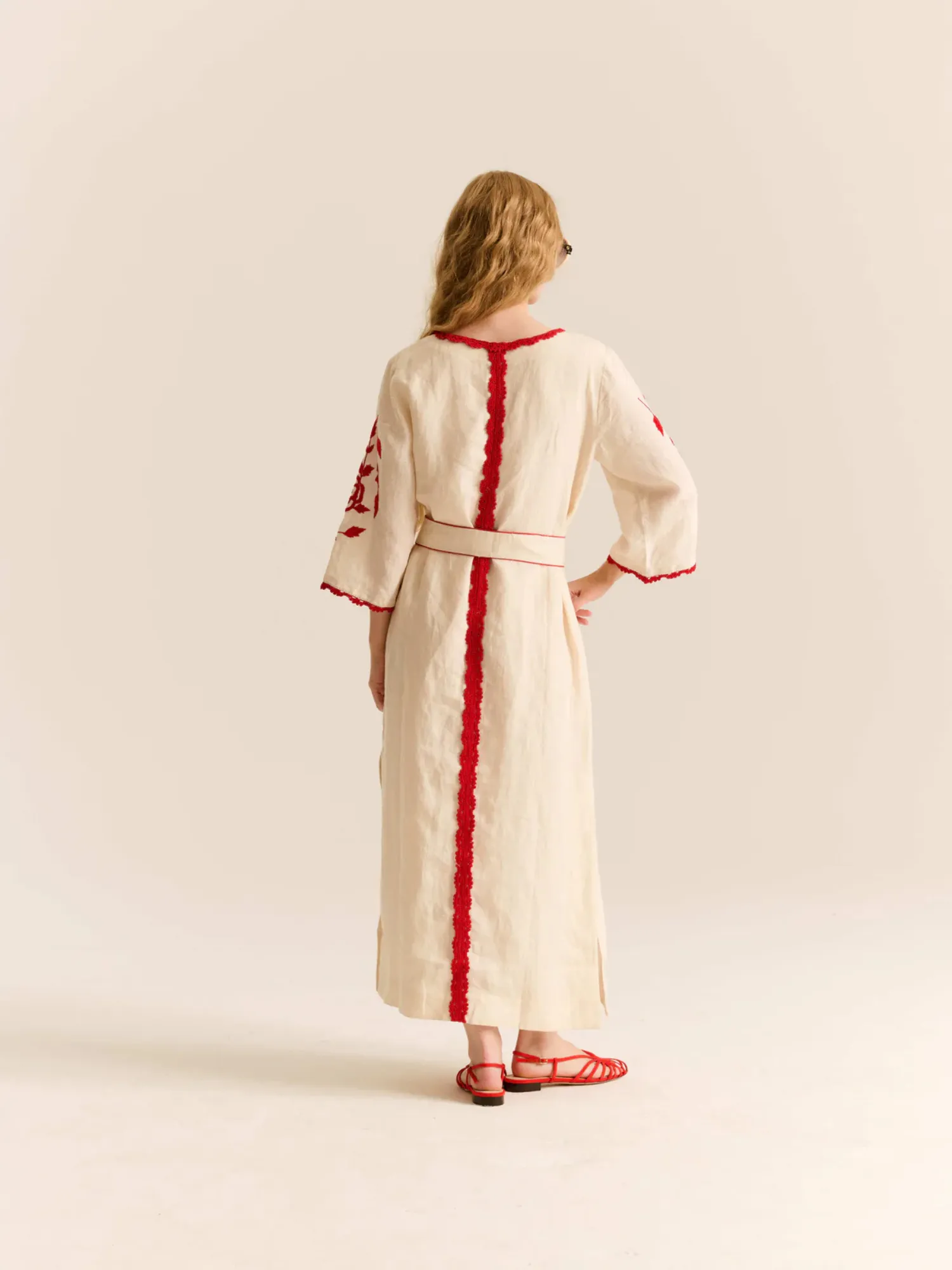 The Caliope Dress in Gardenia sold by Beau & Ro product image thumbnail 4