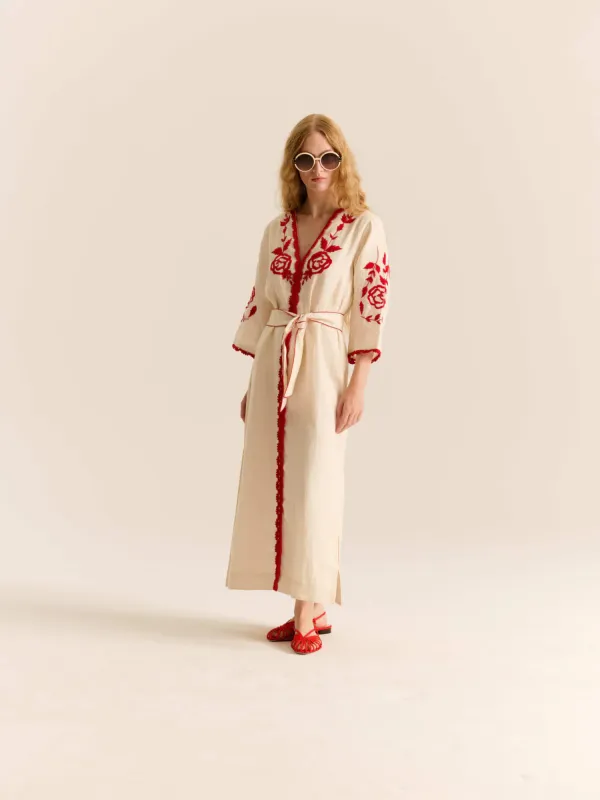 The Caliope Dress in Gardenia made by Beau & Ro