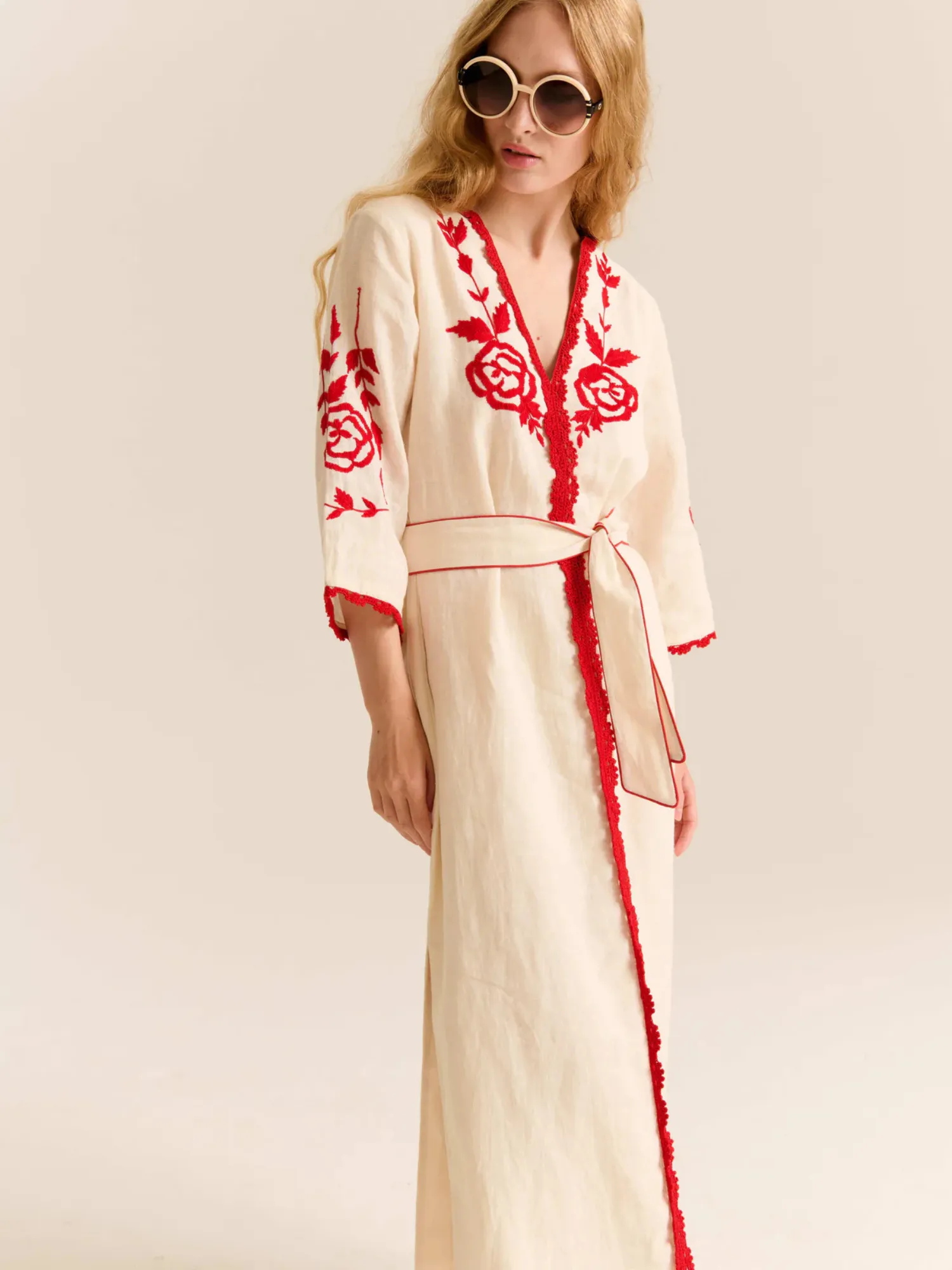 The Caliope Dress in Gardenia sold by Beau & Ro product image thumbnail 2