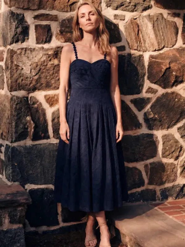 Marabel Dress in Midnight Blue made by Cartolina