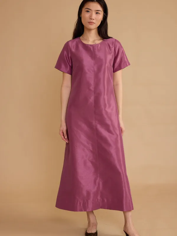 Georgia Dress in Mulberry made by Beau & Ro
