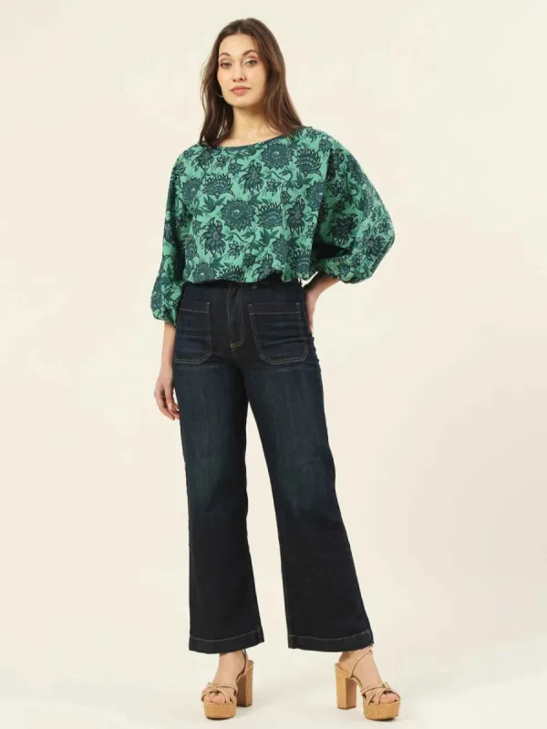 Verde Blouse in Tamara Shisho sold by Beau & Ro