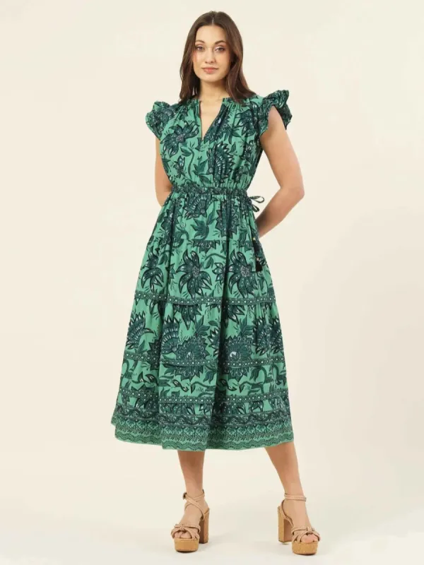 Harlow Midi Dress in Tamara Shisho made by Omika