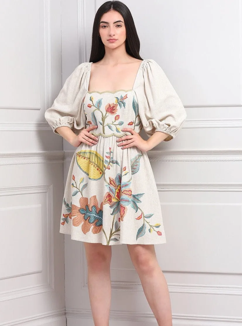 Embroidered Mini Dress sold by Beau & Ro