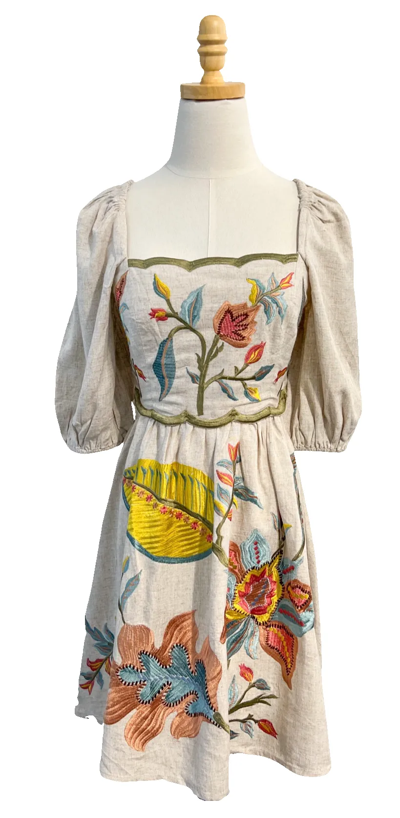 Embroidered Mini Dress sold by Beau & Ro product image thumbnail 2