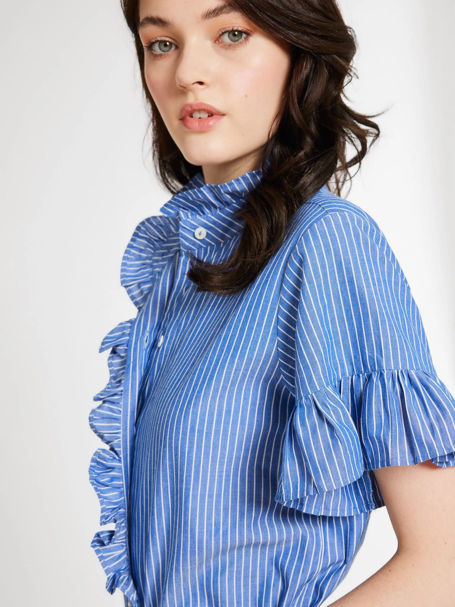 Vanessa Top in Harbor Stripe sold by Beau & Ro product image thumbnail 5