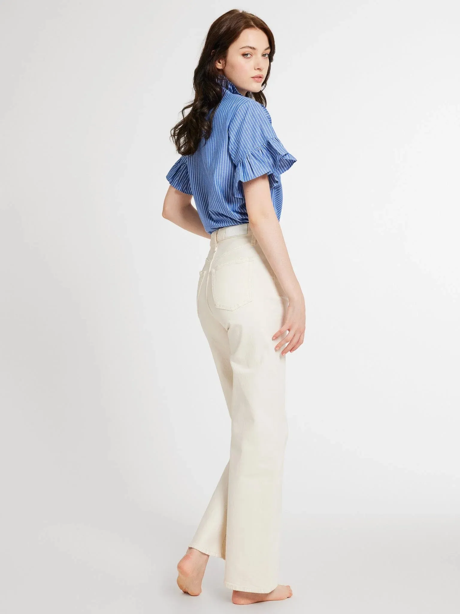 Vanessa Top in Harbor Stripe sold by Beau & Ro product image thumbnail 3