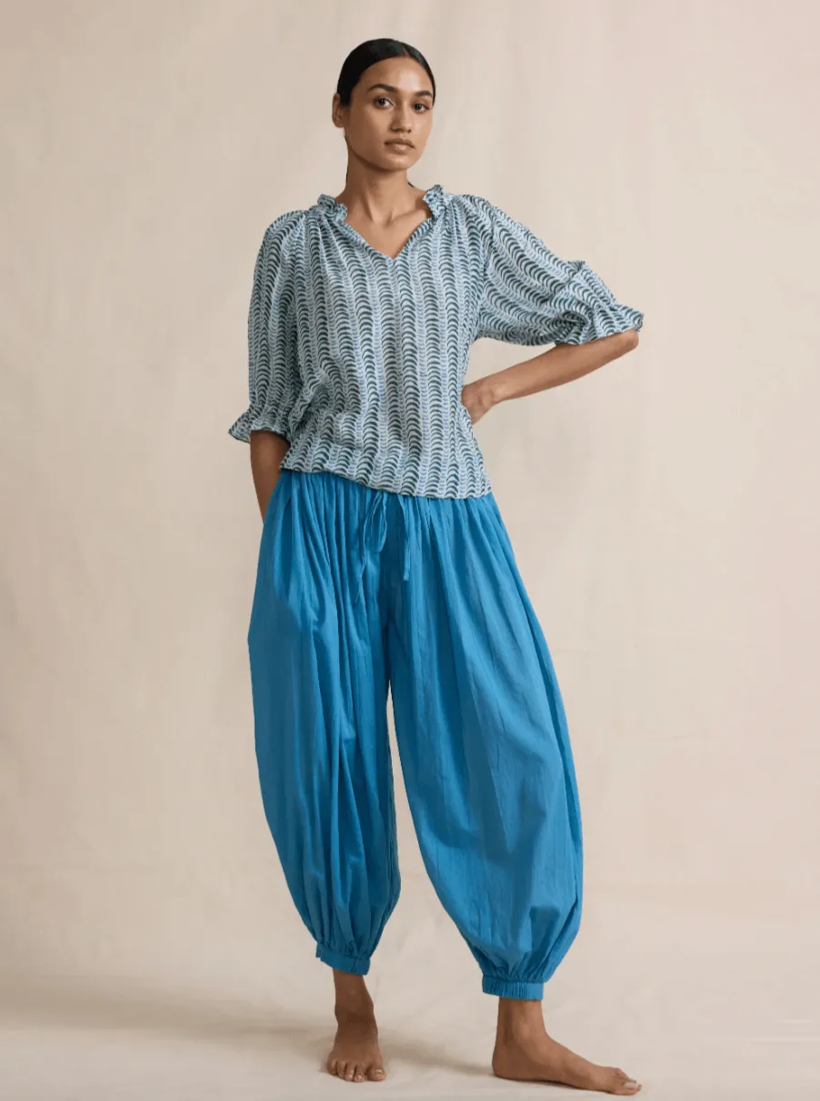 Shellax Top in Blue Coral sold by Beau & Ro