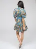 The Monica Dress | Blue Fall Garden sold by Beau & Ro