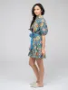 The Monica Dress | Blue Fall Garden sold by Beau & Ro