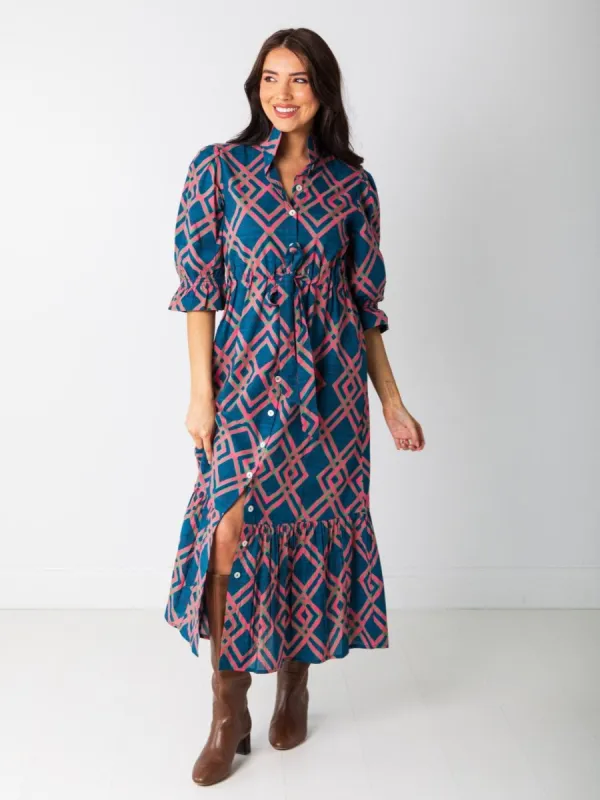 Catherine Dress in Lattice Love sold by Beau & Ro