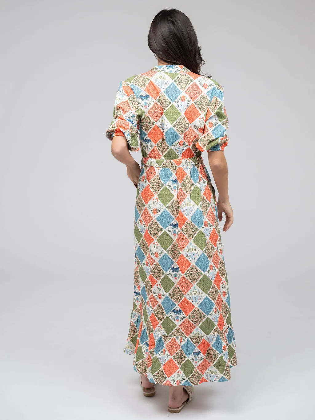The Lily Midi Dress | Fall Patchwork sold by Beau & Ro product image thumbnail 4
