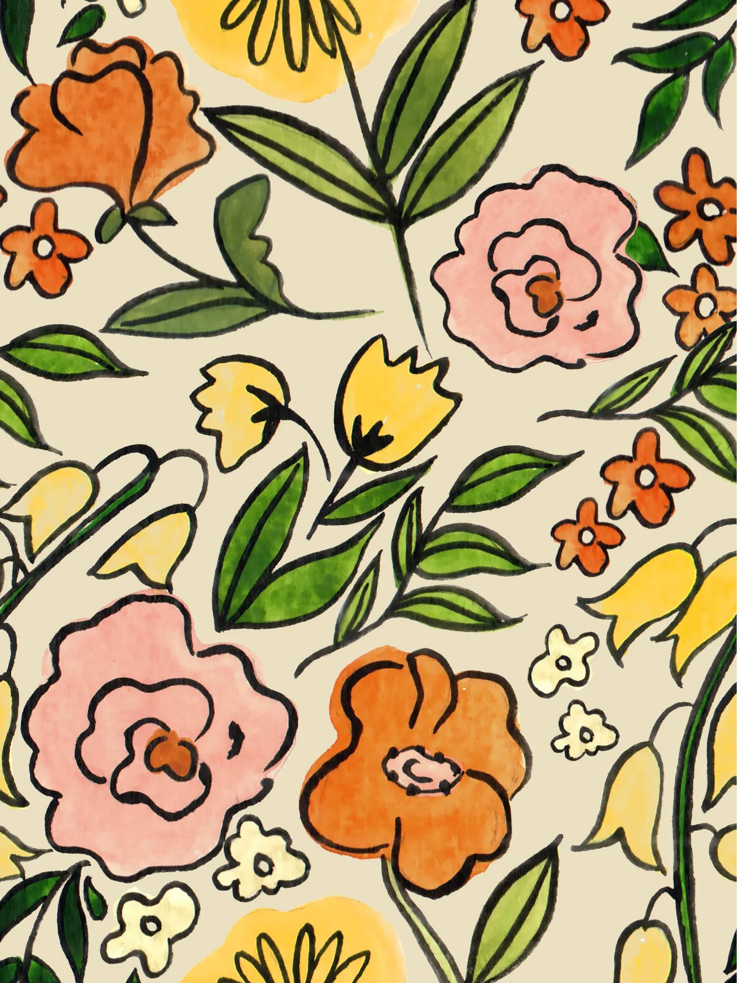 The Lily Top | Beige Fall Garden sold by Beau & Ro product image thumbnail 4