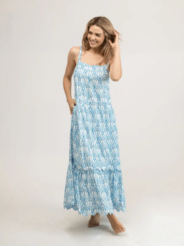 The Chase Dress | Blue Starburst sold by Beau & Ro