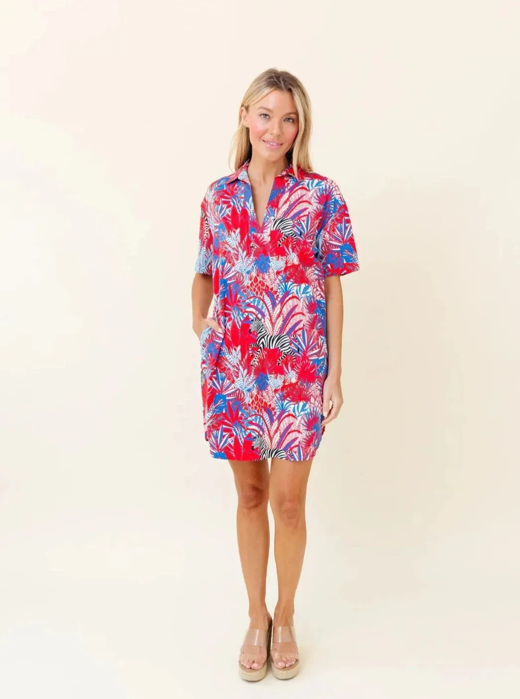 Rhodes Dress in Sparkler Zebra Soiree sold by Beau & Ro