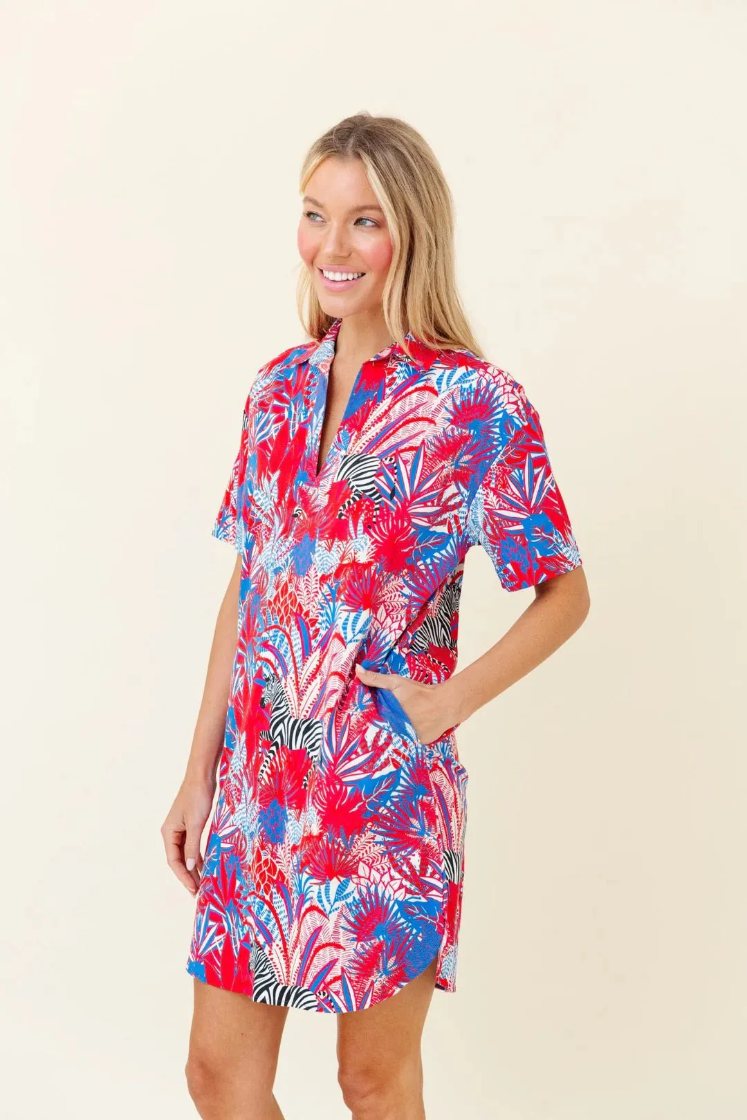 Rhodes Dress in Sparkler Zebra Soiree sold by Beau & Ro product image thumbnail 5