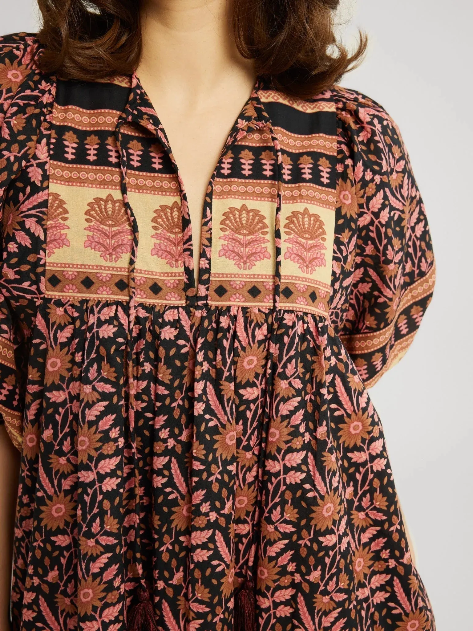 Saffron Dress in Fiore sold by Beau & Ro product image thumbnail 4