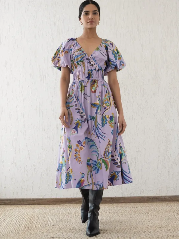 Francesca Dress in Lilac sold by Beau & Ro