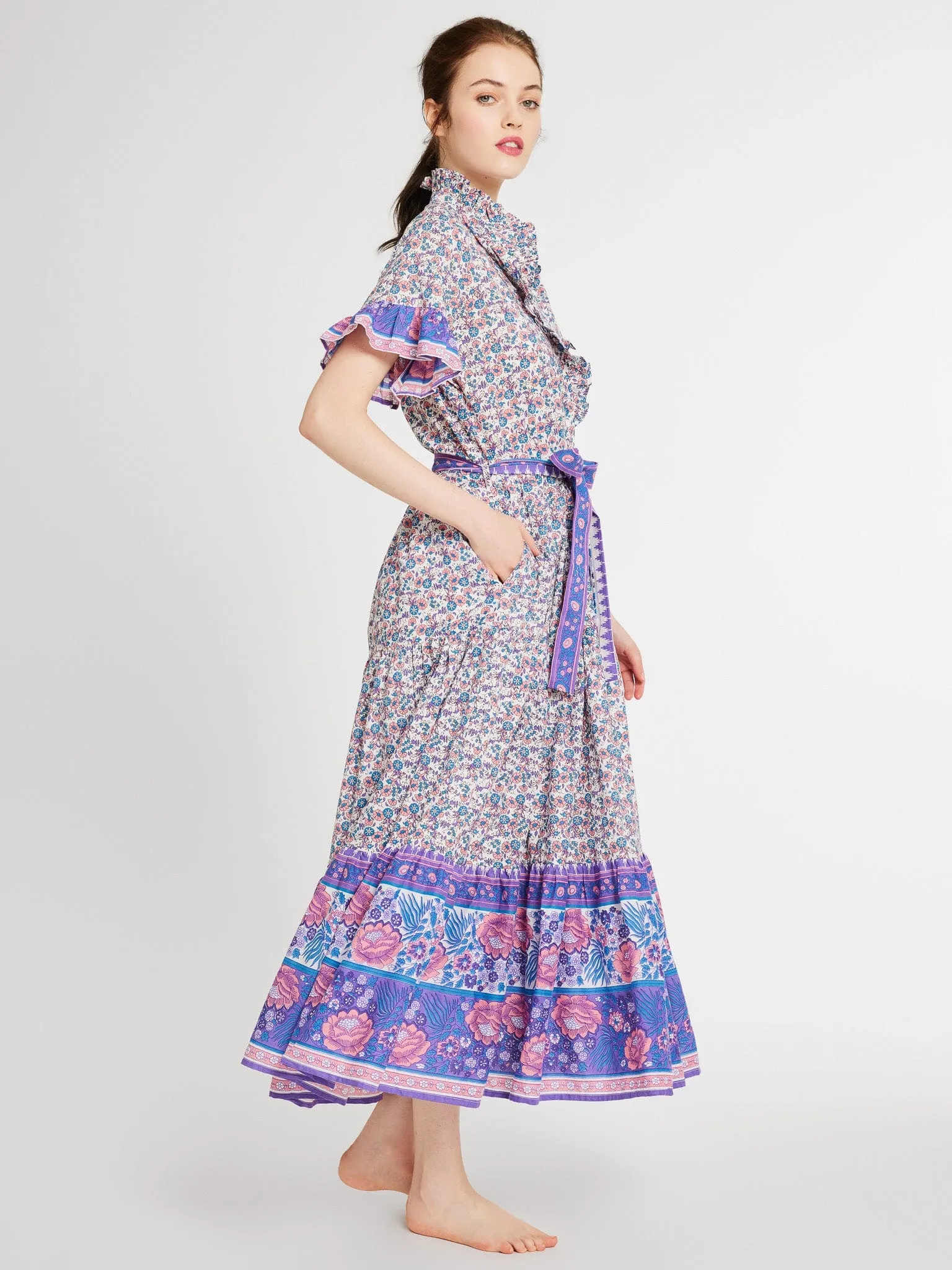 Victoria Dress in Bluebell sold by Beau & Ro product image thumbnail 2